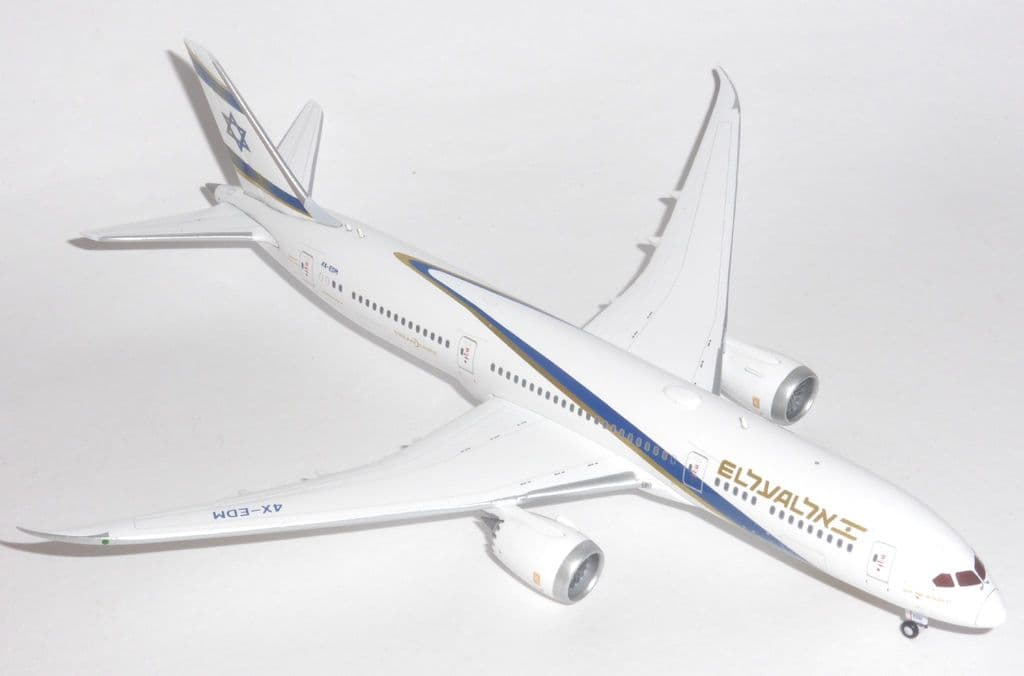 El Al Boeing 787-9 4X-EDM Jerusalem Gold Gemini Jets GJELY1904 Scale 1:400 